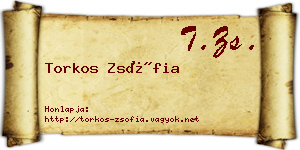 Torkos Zsófia névjegykártya
